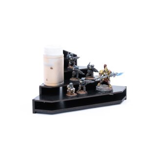 Black Paint Rack: Endstück Farbregal (Tribüne)