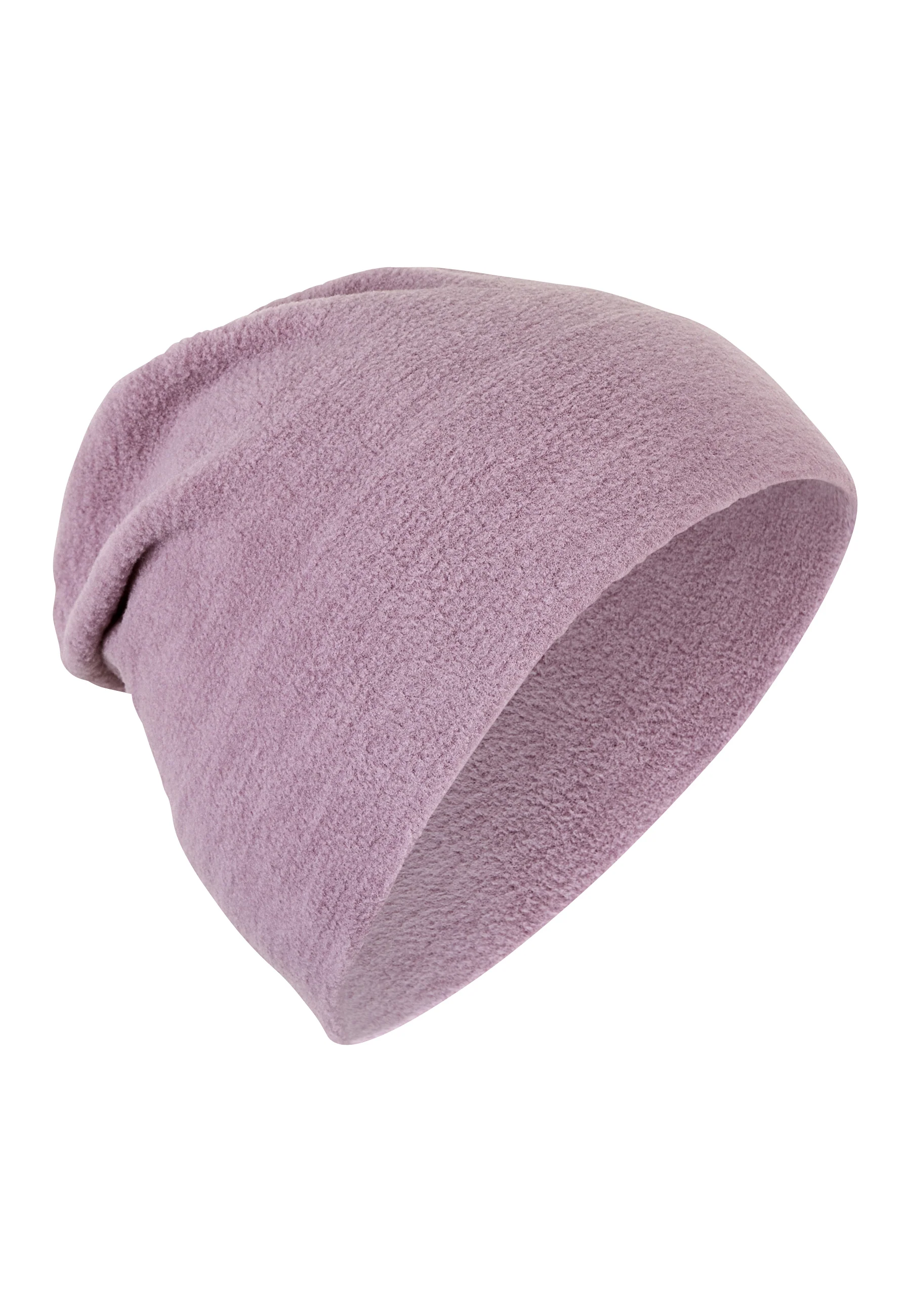Slouch-Beanie aus Microfleece melange (recycelt)