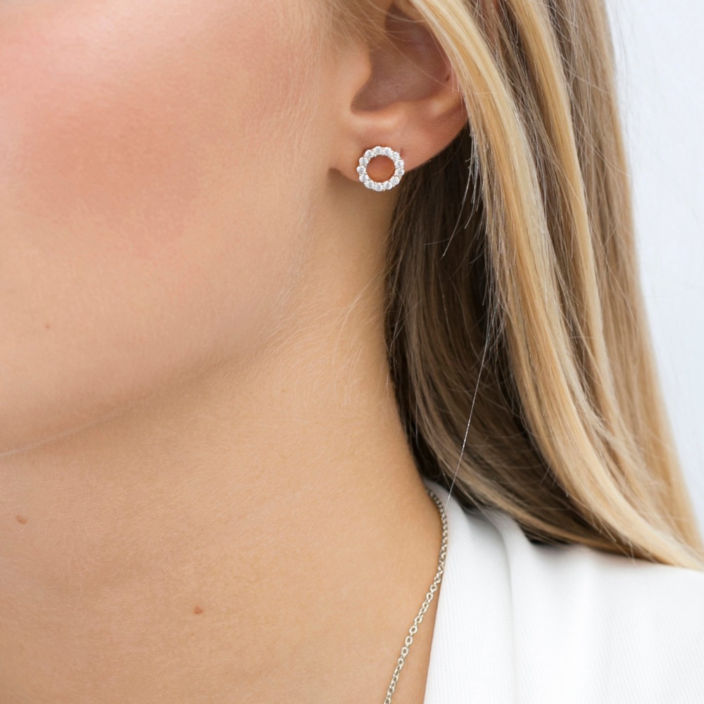 Sif Jakobs Jewellery Boucles d'oreilles à fermoir à poussette 925 Argent Boucles d'oreilles
