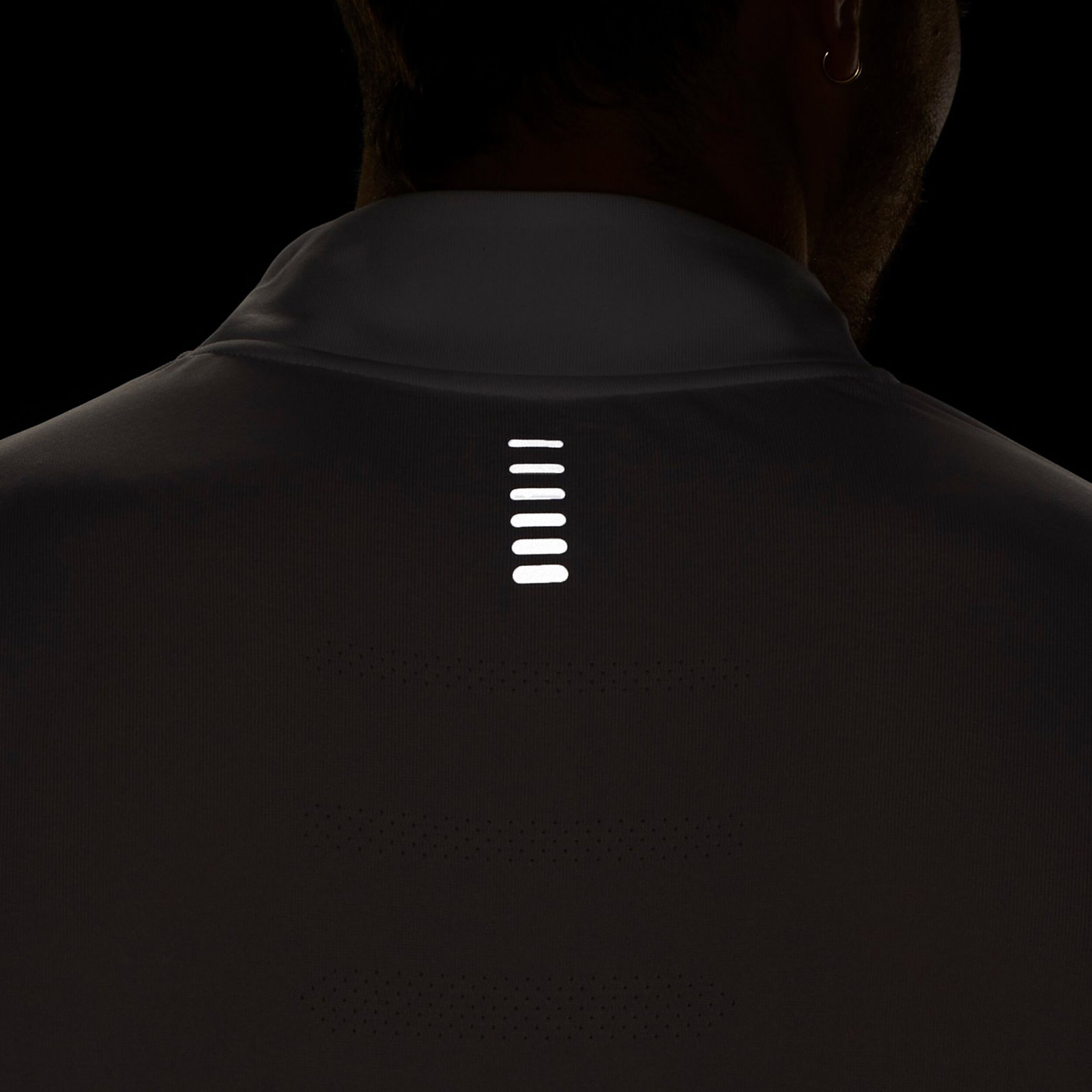 Seamless Stride 1/4 Zip Lauftop Herren - Weiß