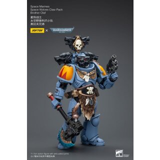 Warhammer 40k Actionfigur 1/18 Space Marines Space Wolves Claw Pack Brother Olaf 12 cm