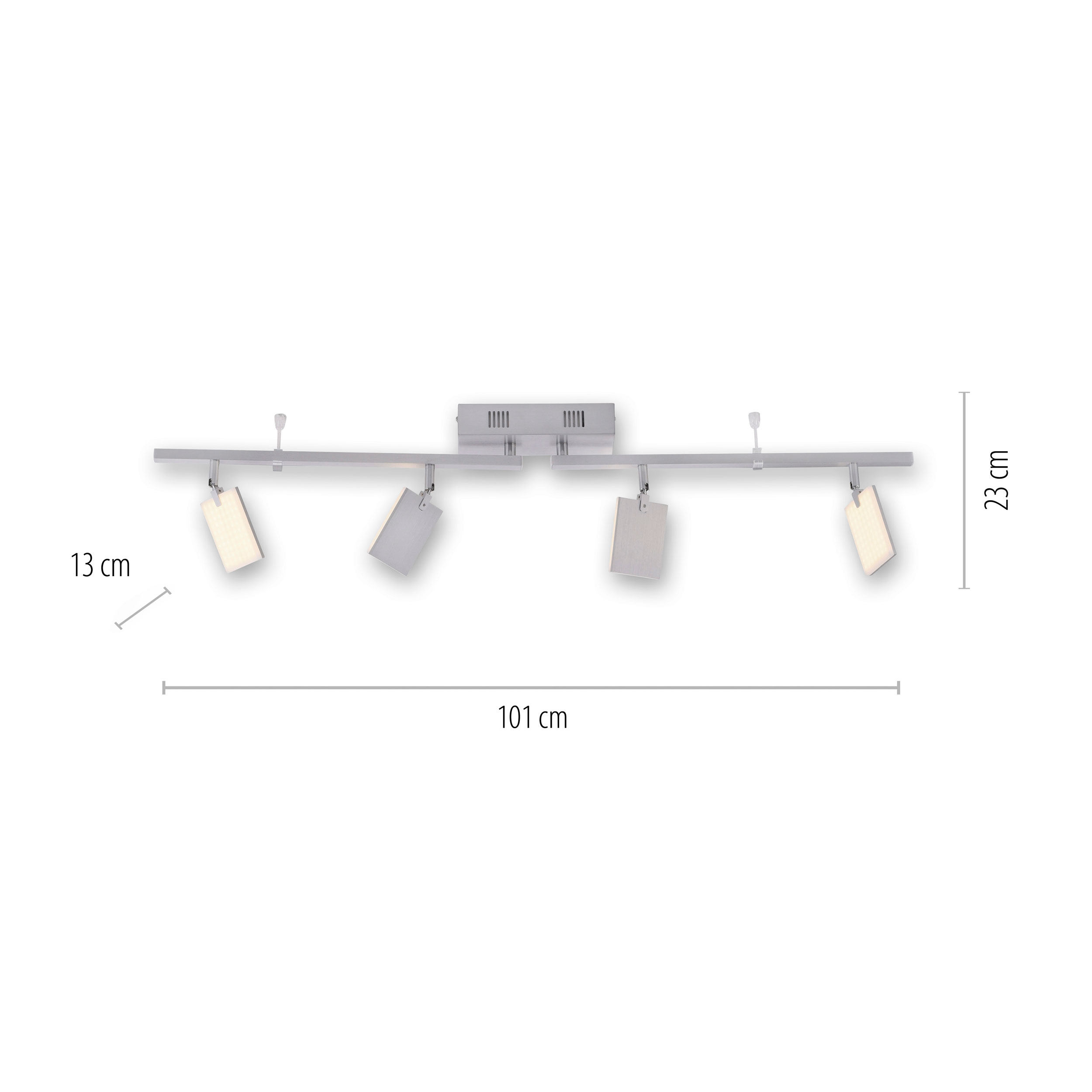 PURELED-Deckenleuchte 4flg