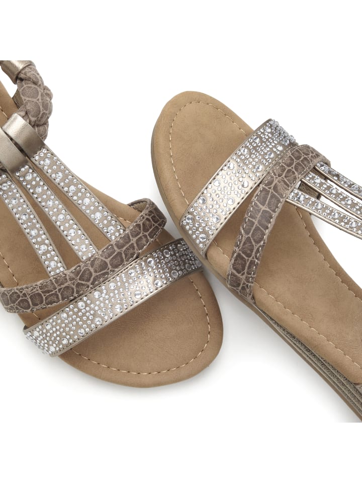 LASCANA Sandale in taupe günstig kaufen