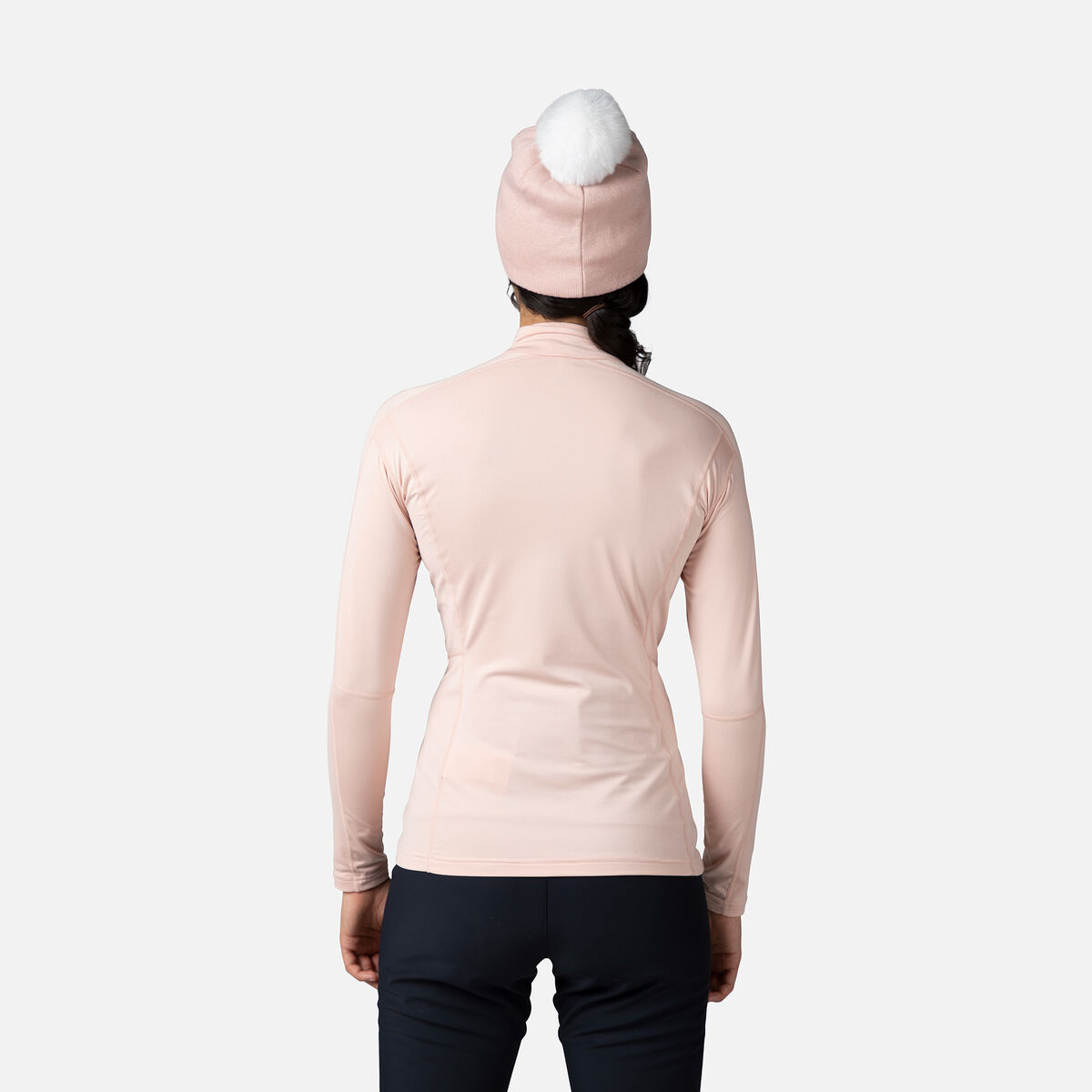 Damenoberteil Baselayer Classique mit halbem Reißverschluss