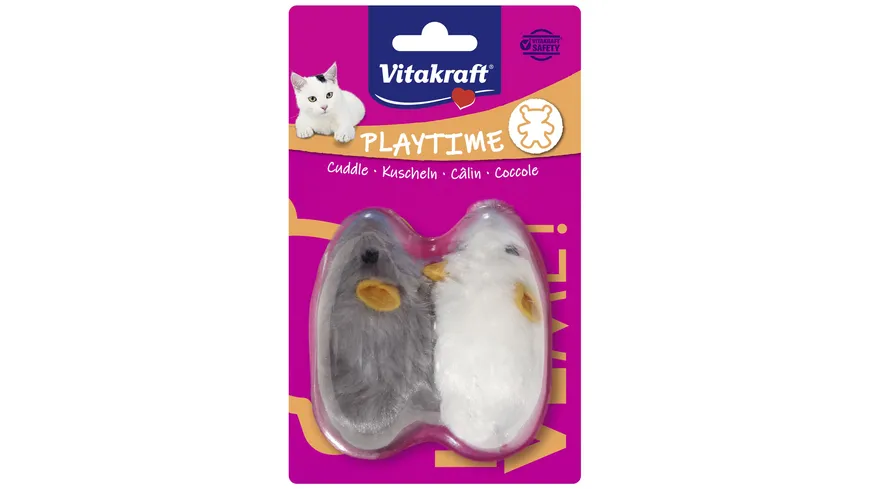 Vitakraft Katzenspielzeug quitschende Mäuse