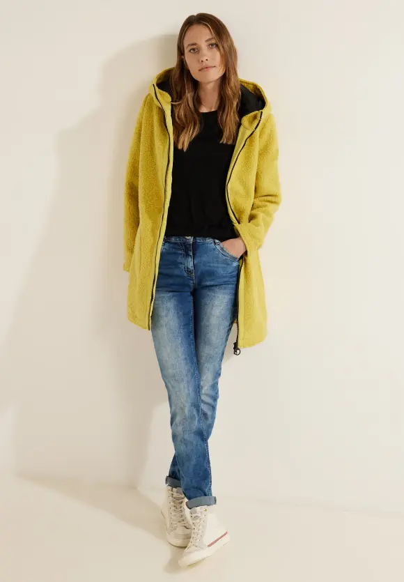 CECIL Mantel in Curly Wolloptik