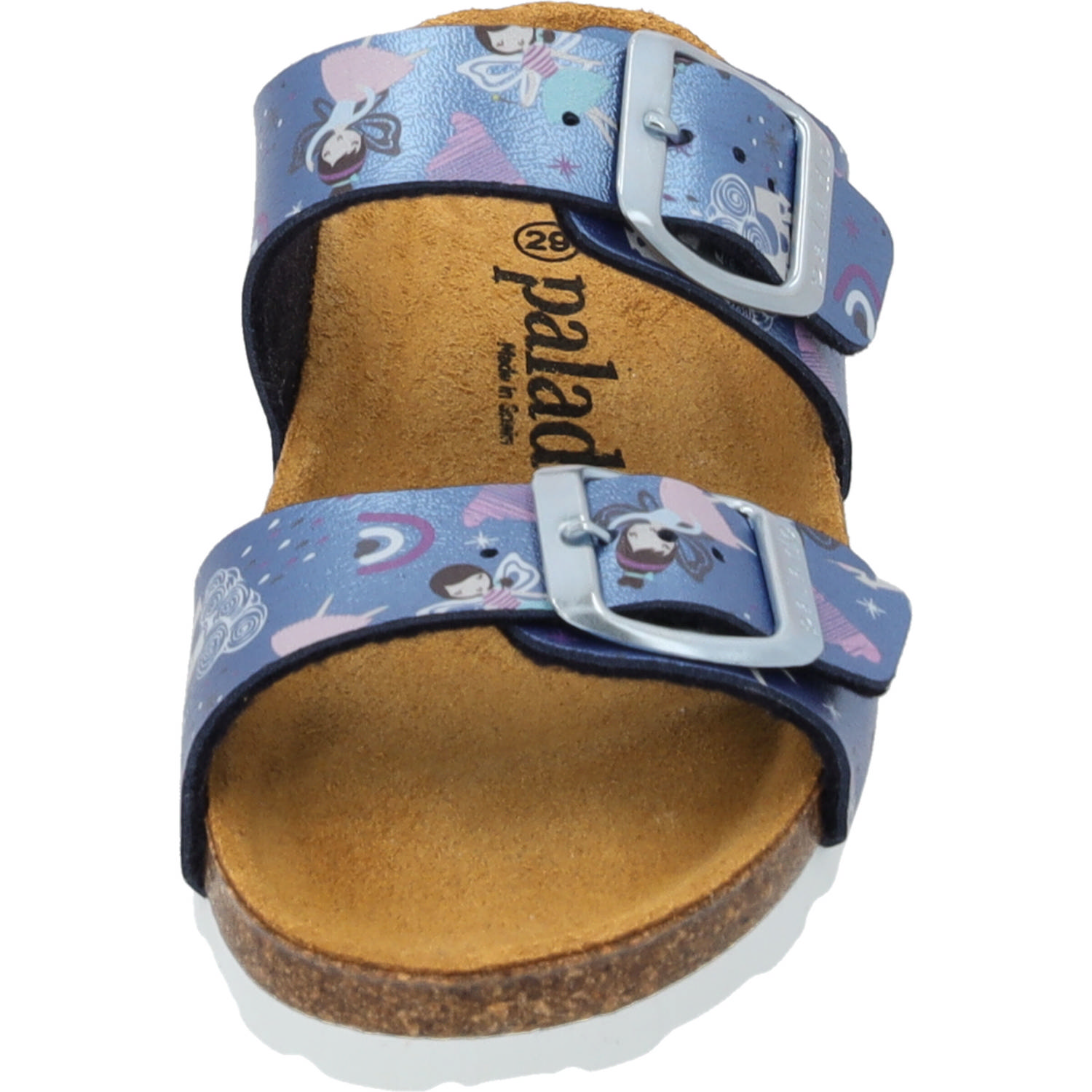 Palado Kids Samos G Print, Pantoletten, Kinder, Blau Metallic Fairy