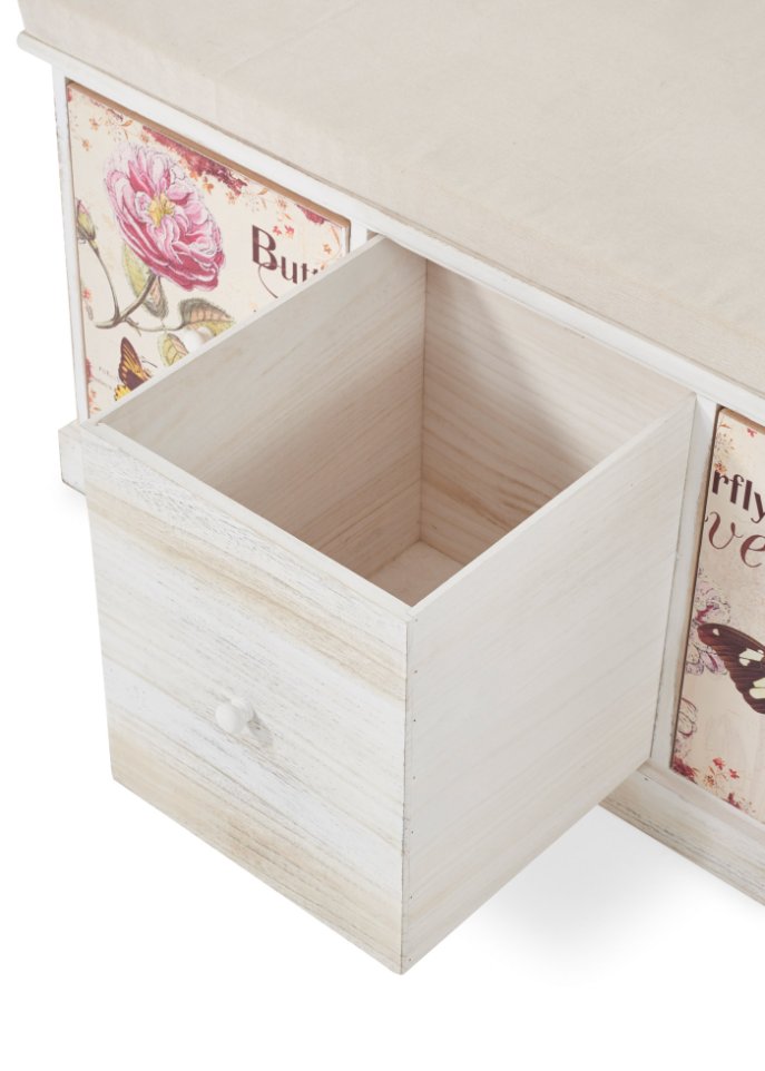 Sitzbank mit Schmetterling-Design