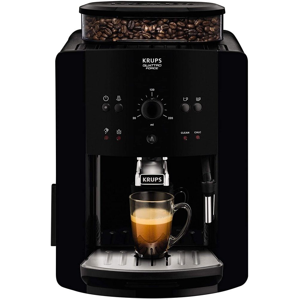 Krups Kaffeevollautomat EA 8110 Arabica Quattro Force - Kaffee-Vollautomat - schwarz
