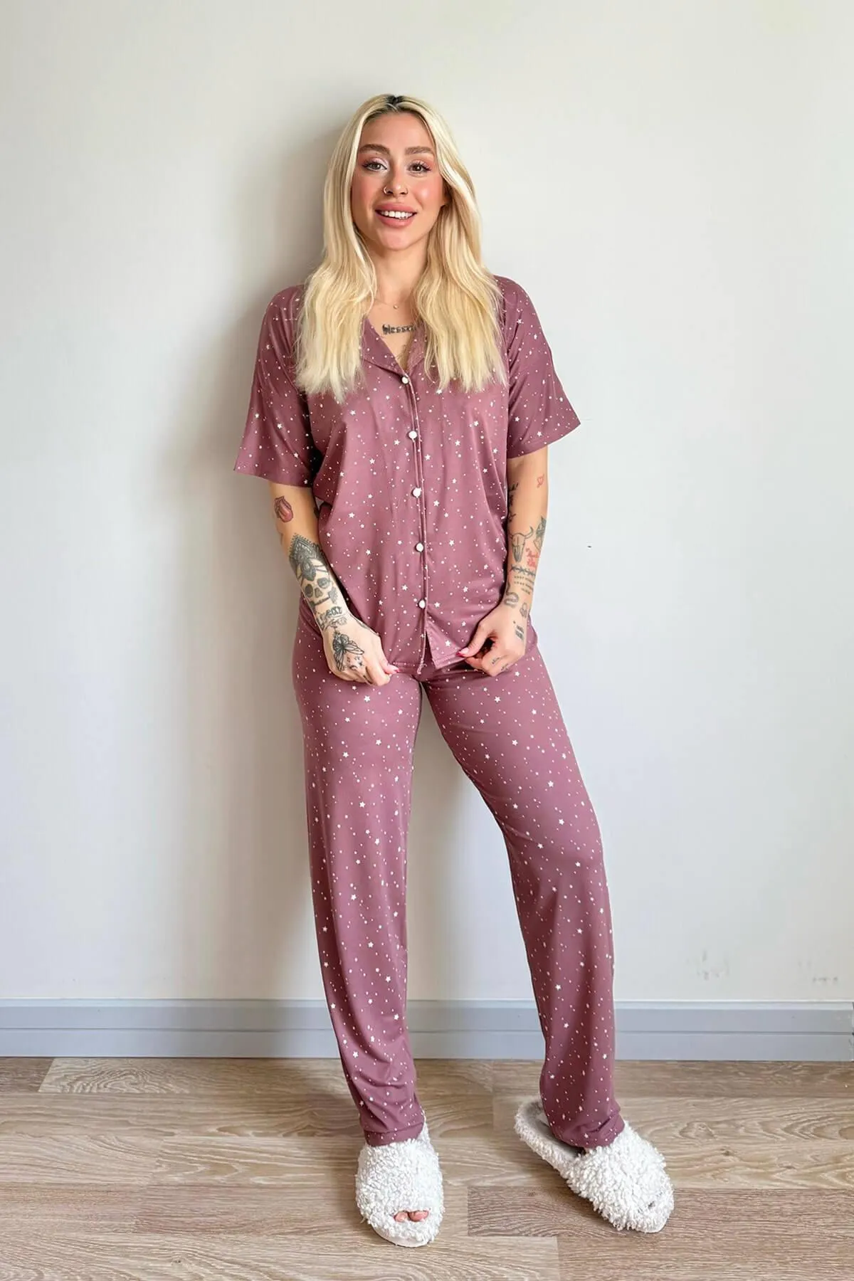 Pijamaevi  Pyjama set - Rosa - Muster