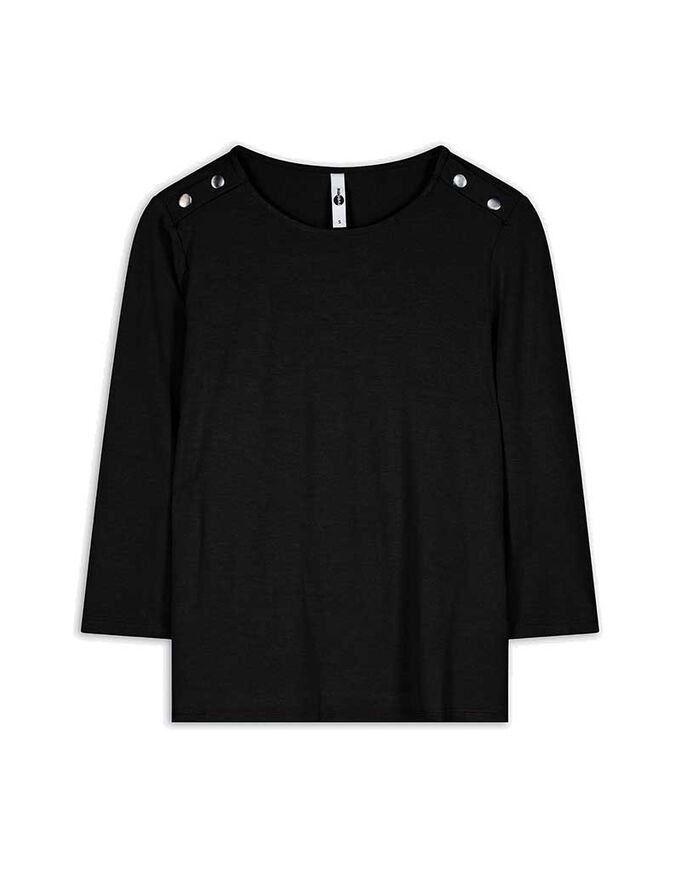 Langarmshirt - Zierknöpfe