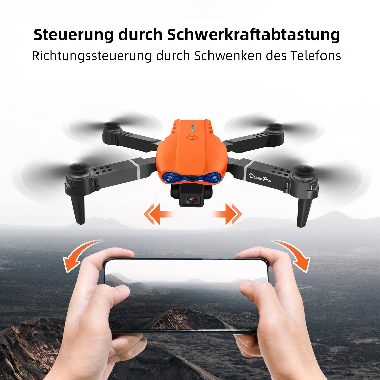Esun Drohne mit Kamera 4k HD 1080P, RC Drone für Erwachsene und Kinder Drohne (1920*1080, Set, Set, 24-30 Mins Lange Flugzeit, Spielzeug und Geschenke)