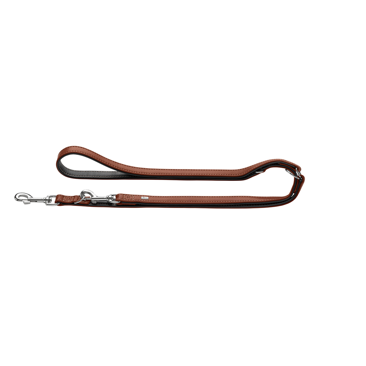 Hunter verstellbare Leine Canadian Up cognac/schwarz bei ZooRoyal