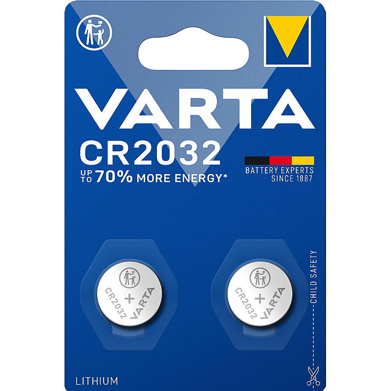 Varta Knappcellebatteri 2-Pk CR2032 Varta