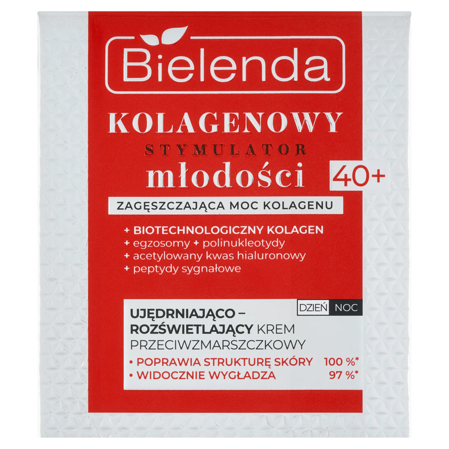 „Bielenda Collagen Youth Stimulator“ stangrinamasis ir skaistinantis kremas dienai/nakčiai (40+)