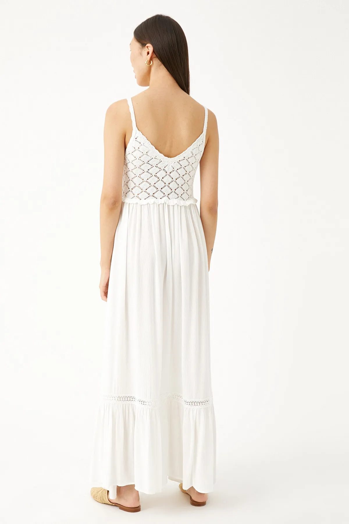 Koton  Weißes Damenkleid 2SAK80300EK