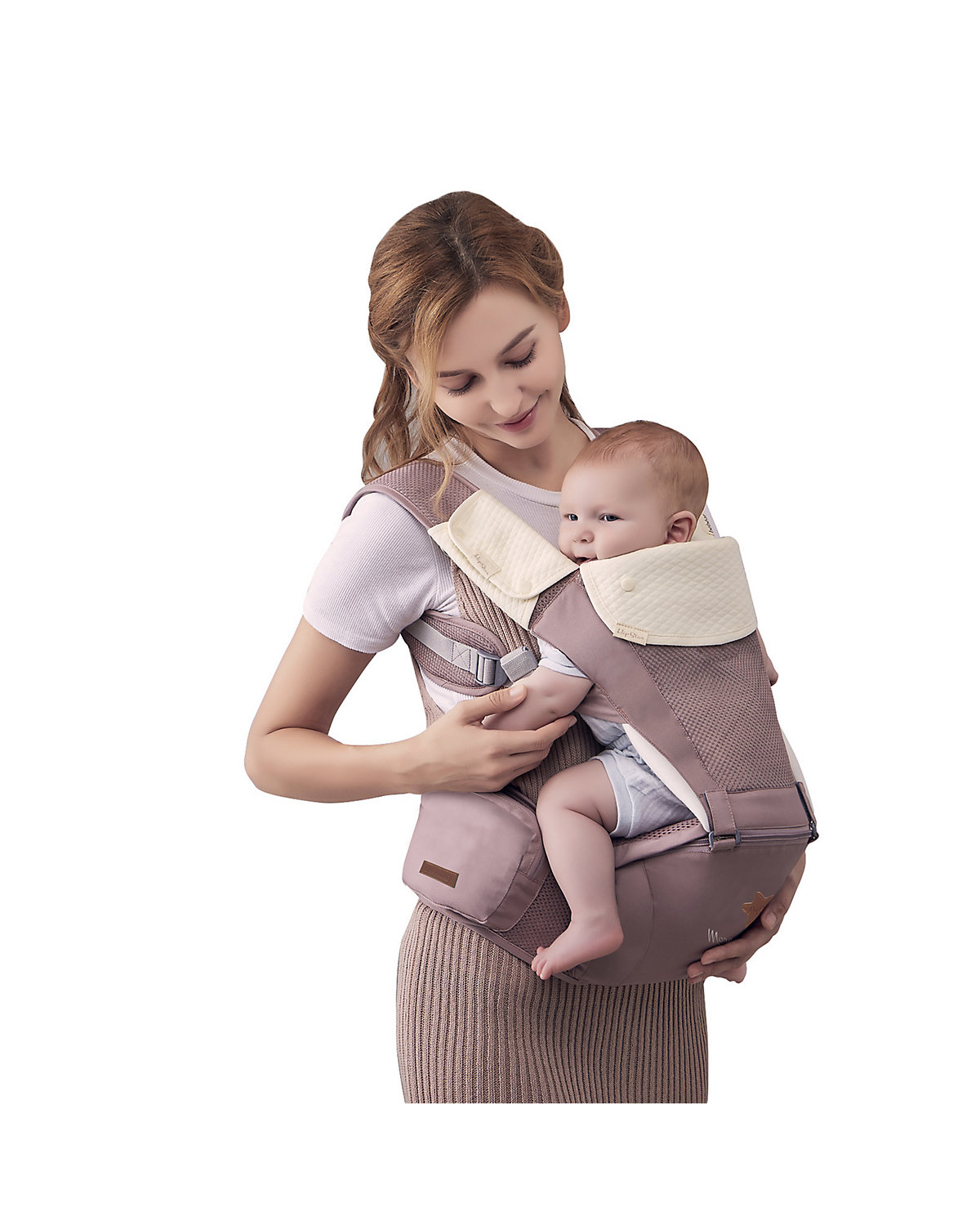 Babytrage Hip Star 3 in 1 Bauch- und Rückentrage Hüftsitz ab 4 Monaten Babytragen