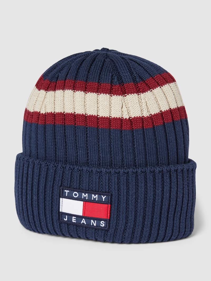Beanie mit Label-Patch Modell 'HERITAGE ARCHIVE' in marineblau