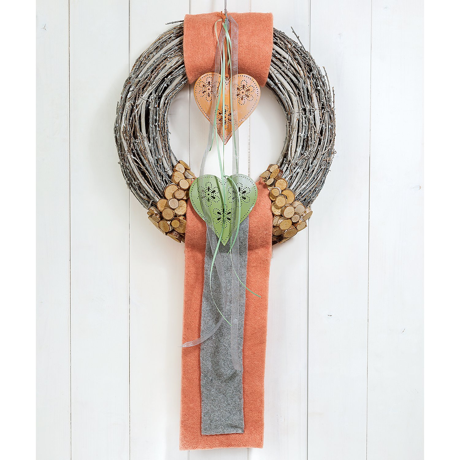 Filzband, grau, 13 cm, 1,5 m