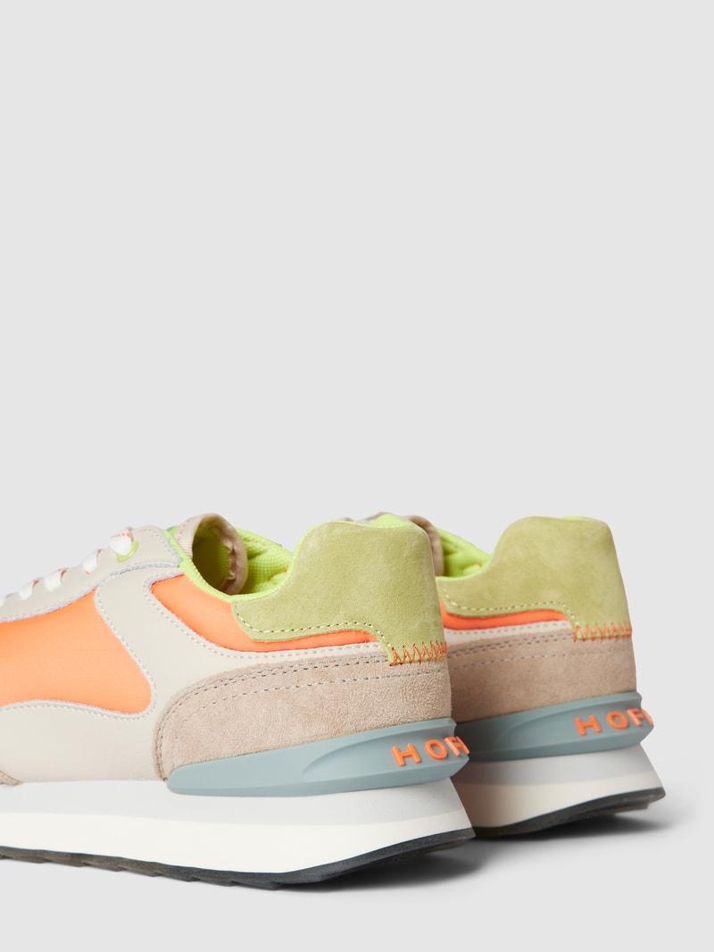 Sneaker im Colour-Blocking-Design Modell 'VALENCIA' in neon orange