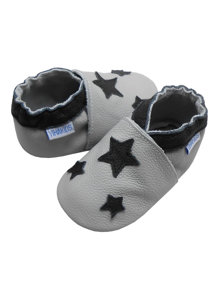 Yalion Leder-Krabbelschuhe 