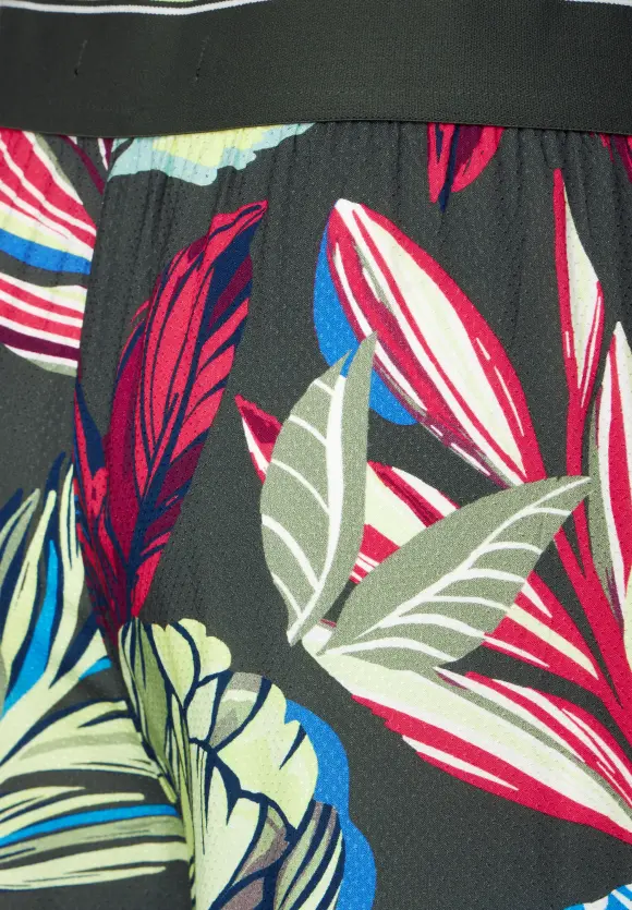 CECIL Loose Fit Print Dobbyhose