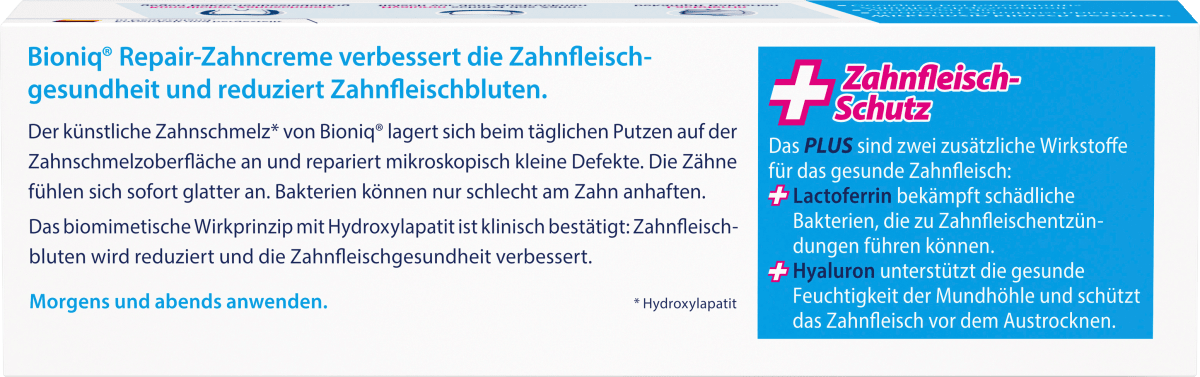 Zahnpasta Repair-Zahncreme Plus Zahnfleisch-Schutz fluoridfrei, 75 ml