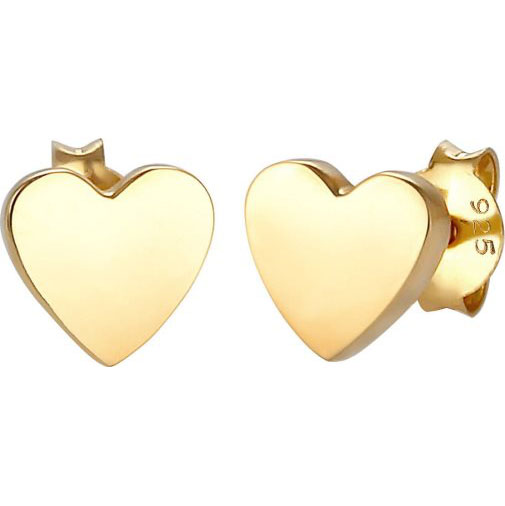 Elli Ohrringe Kinder Stecker Herz Liebe Basic 925 Silber
