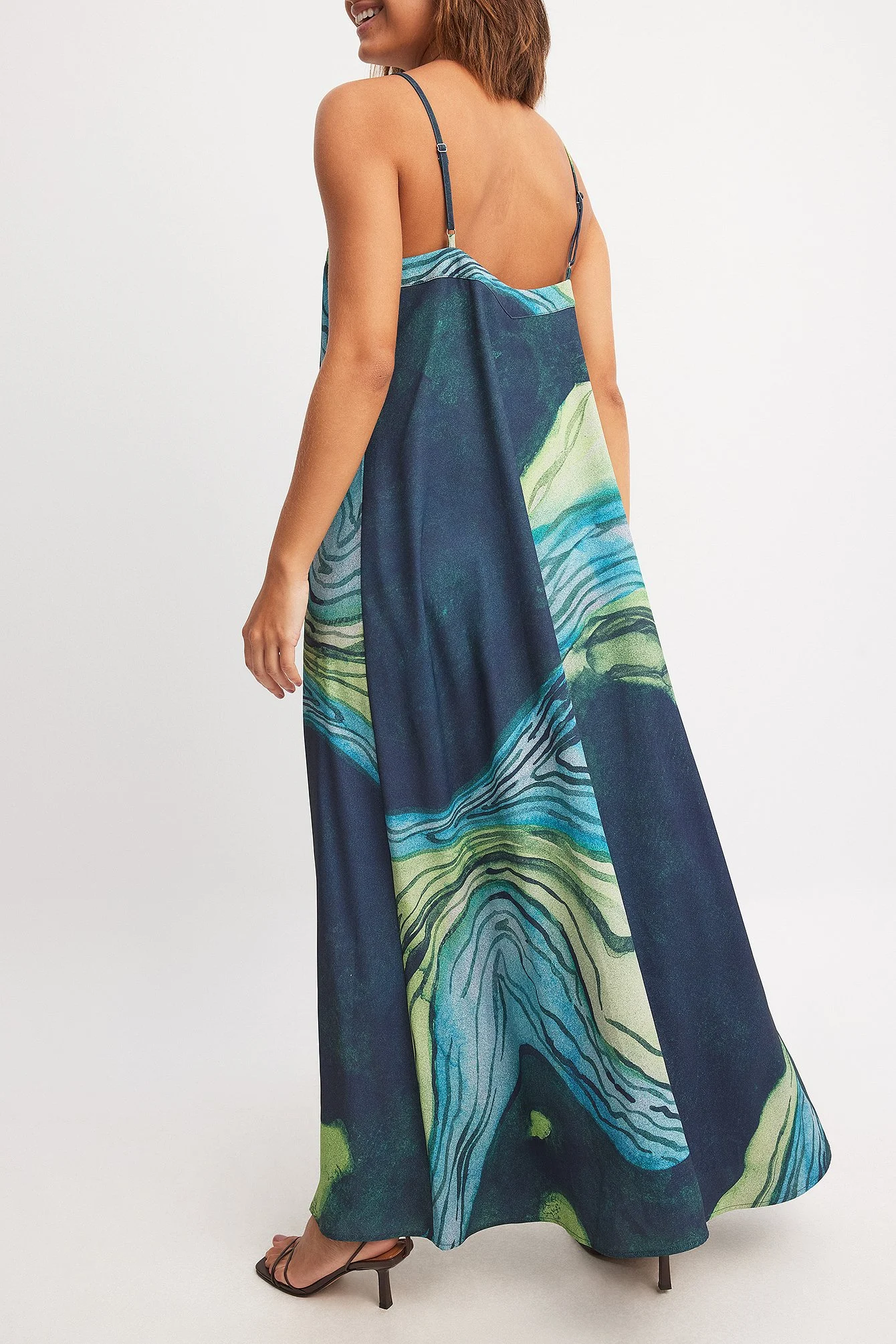 Fließendes Maxikleid mit Print