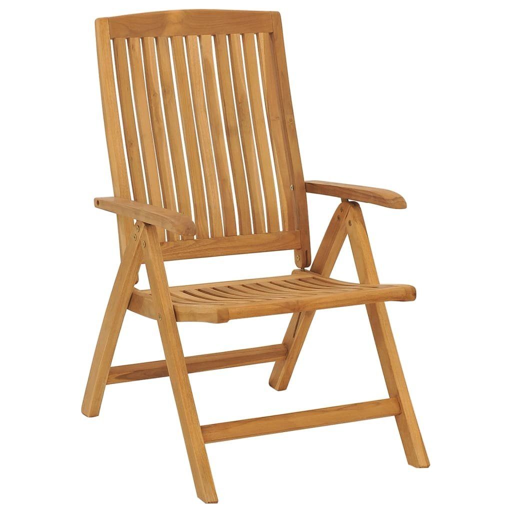 vidaXL Garten-Essgruppe 5-tlg. Garten-Essgruppe Massivholz Teak, (5-tlg)