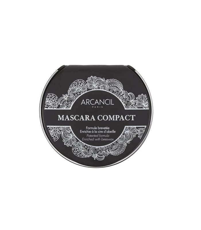 ARCANCIL-MASCARA COMPACT 001 NOIR-Mascara Compact Mascara Cake, formule brevetée à la cire d’abeille