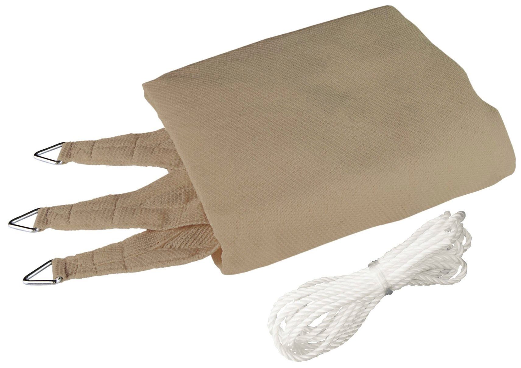Windhager Sonnensegel Capri Dreieck, 5x5x5m, schilf