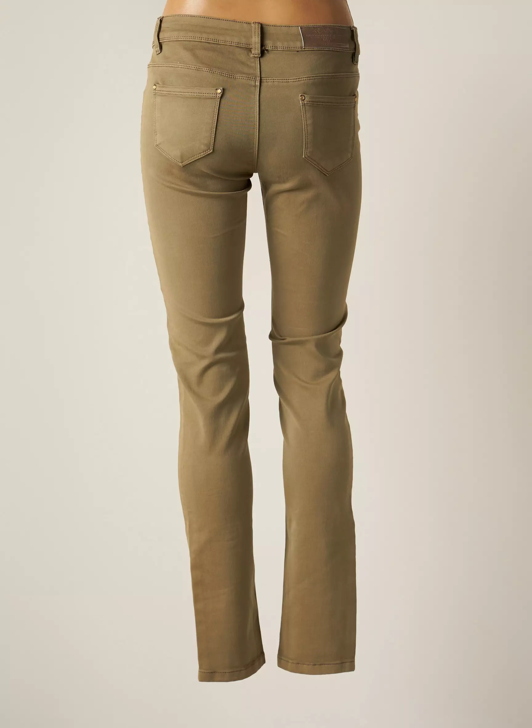 R Display Pantalons Slim Femme couleur vert