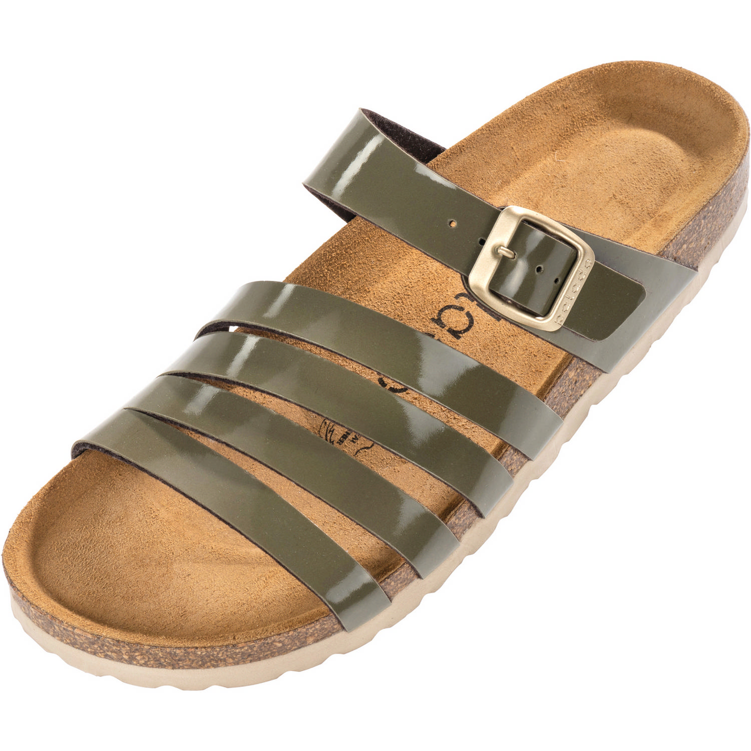 Palado Roma, Pantoletten, Damen, Lack Khaki