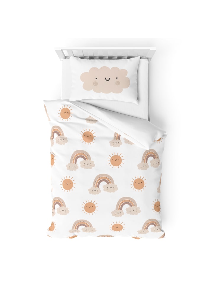TRAUMHELDEN Baby Bettwäsche-Set Biber/Flanell 