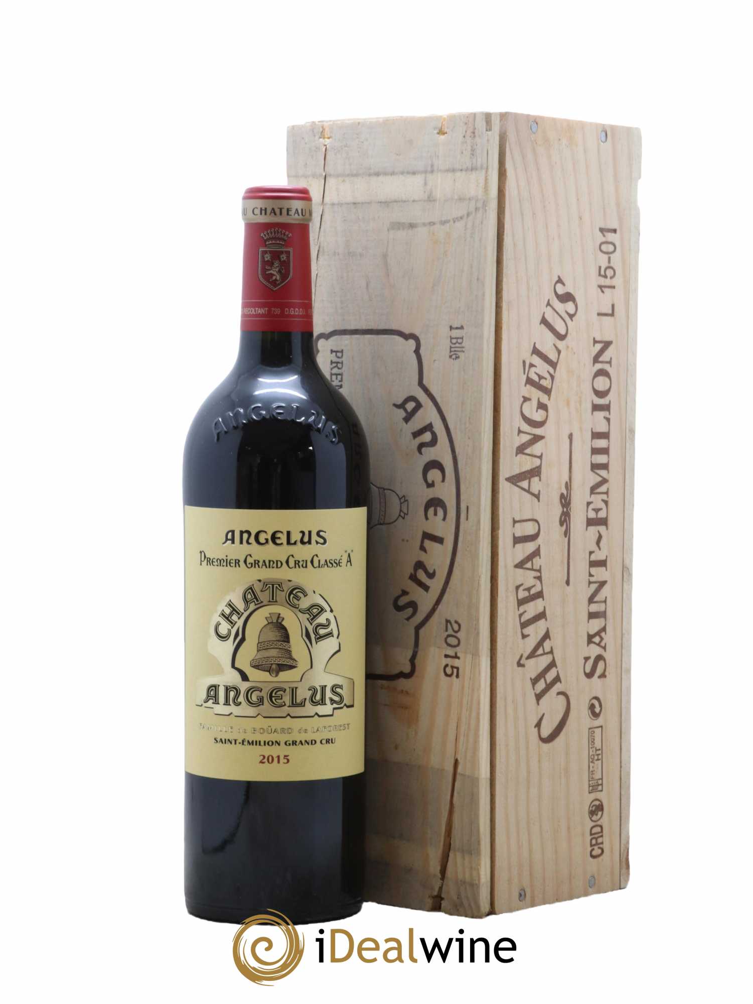 Château Angélus 1er Grand Cru Classé A  2015 - Lot de 1 Bouteille