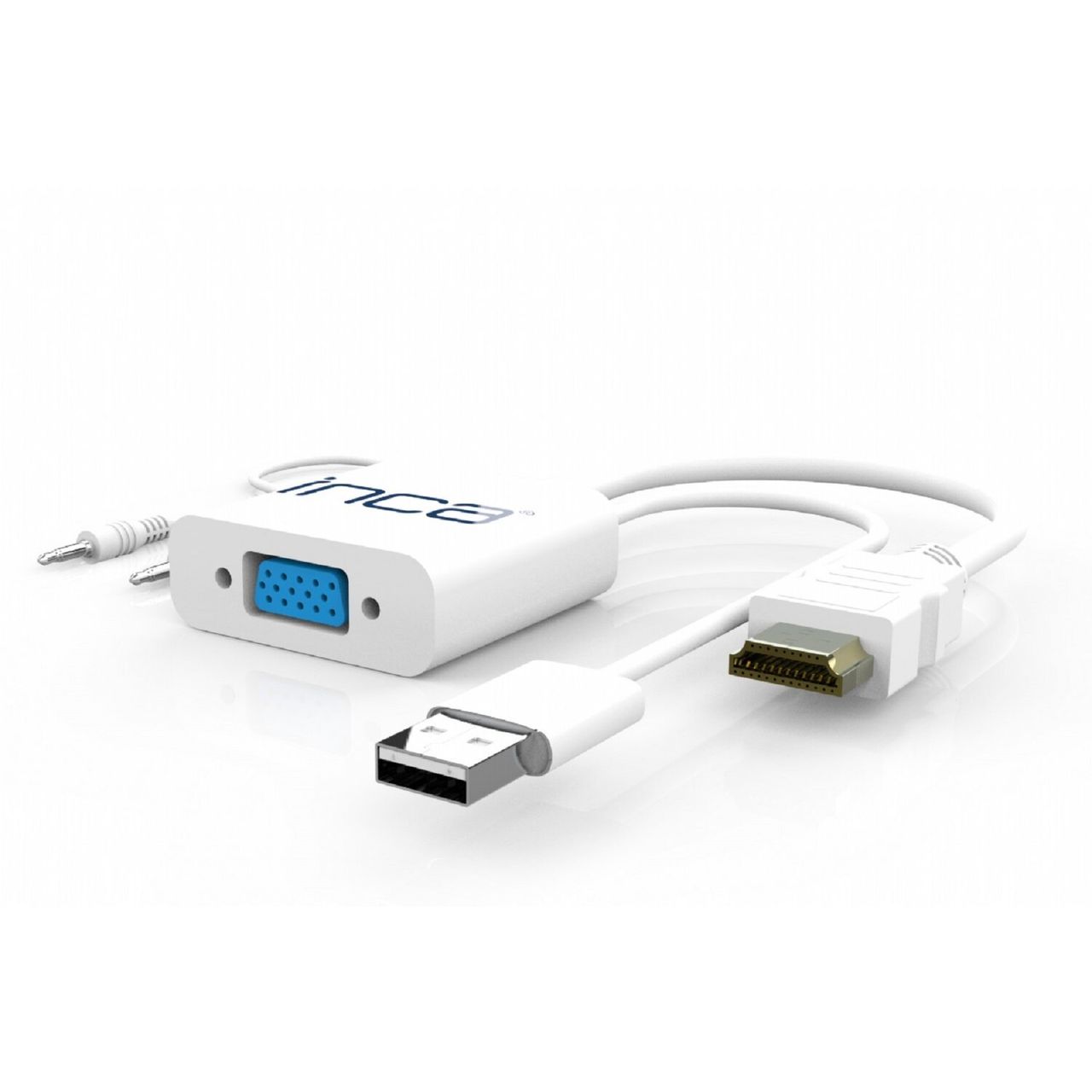 Inca VGA zu HDMI Konverter mit USB- und Audiokabeln – Optimieren Sie Ihre Bild- und Sounderfahrung