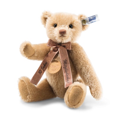 Treue-Teddybär 10 Jahre Club-Mitgliedschaft, 24 cm, orange