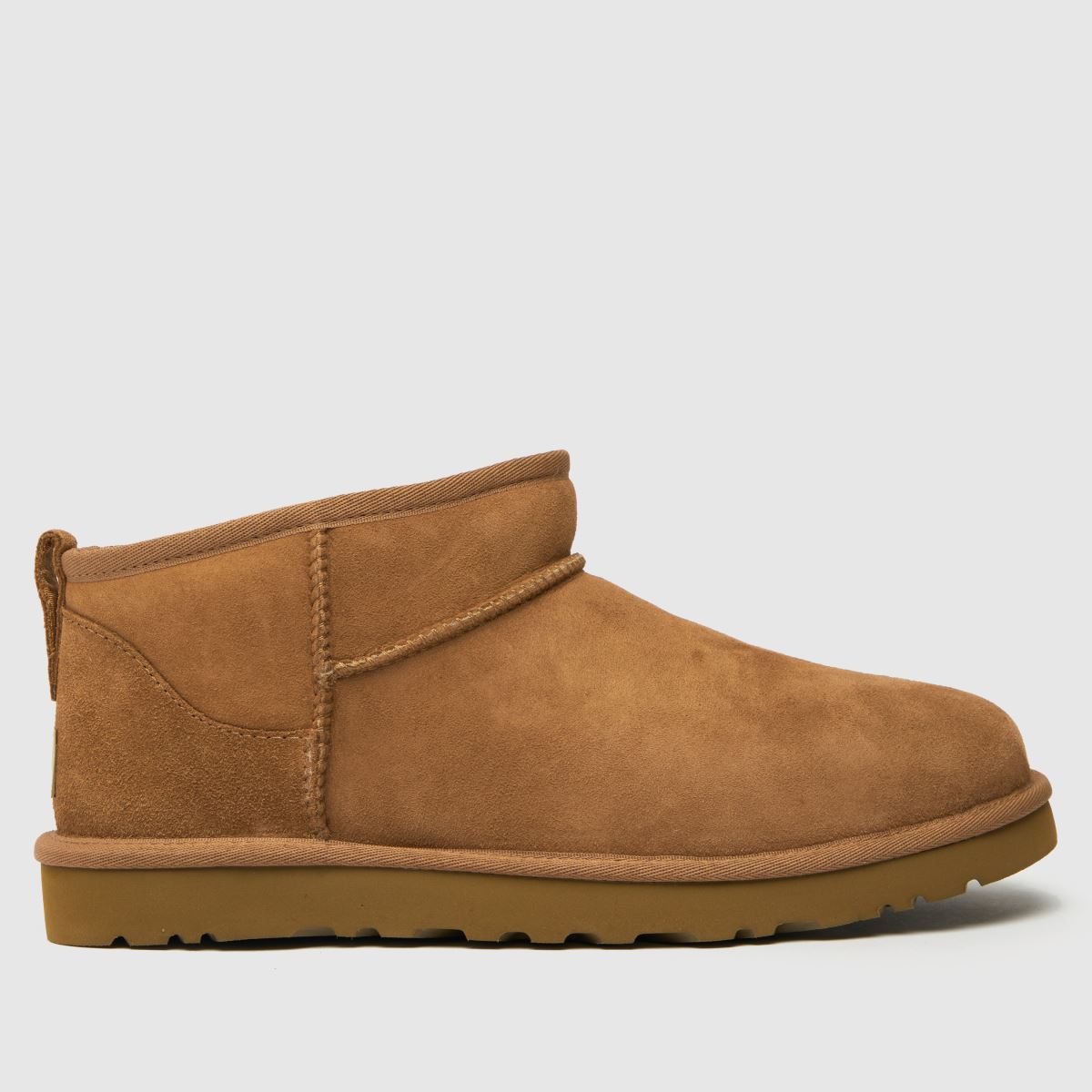 Klasické ultra mini boty UGG v kaštanové barvě
