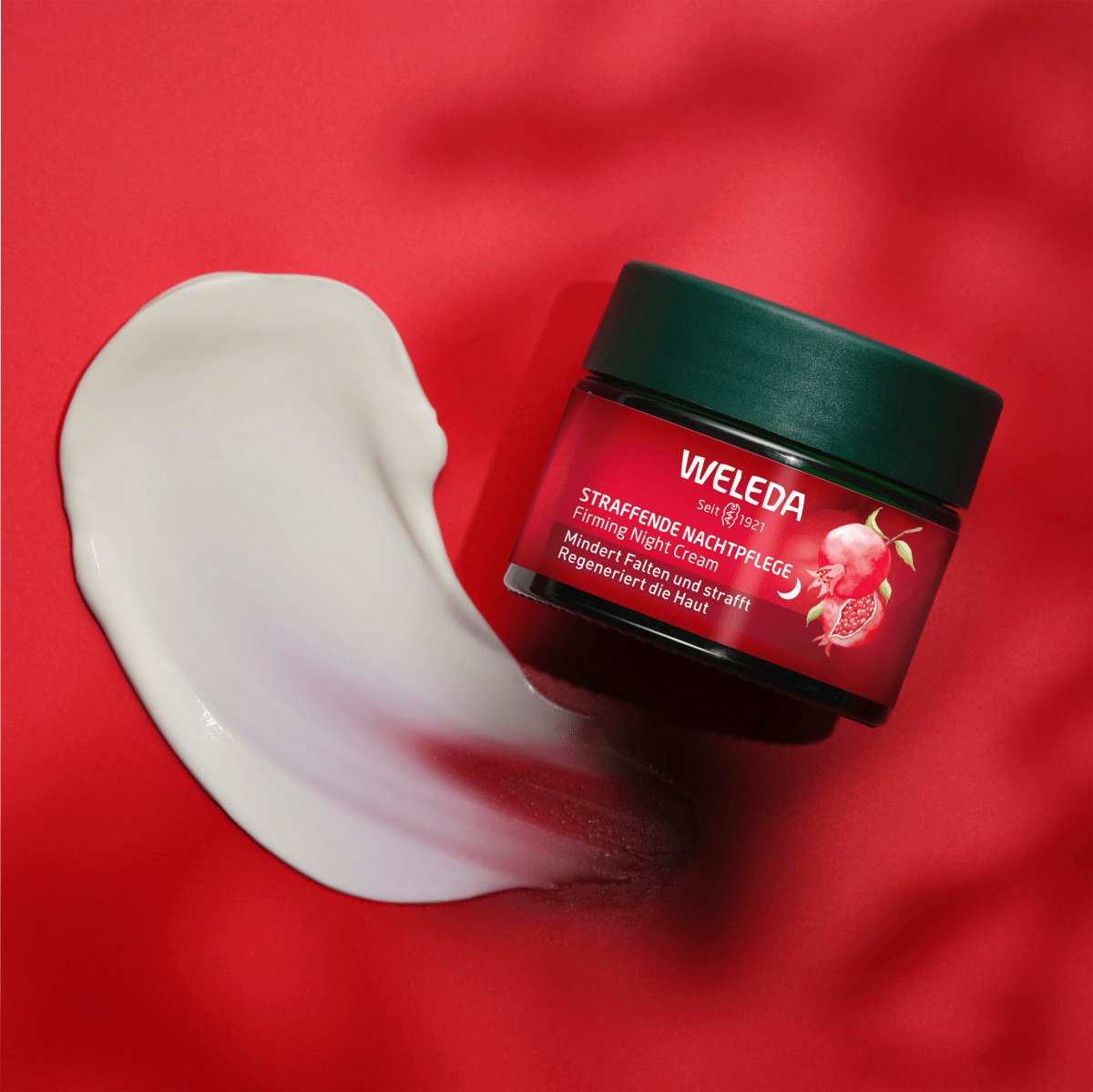 Nachtcreme straffend Granatapfel & Maca-Peptide, 40 ml