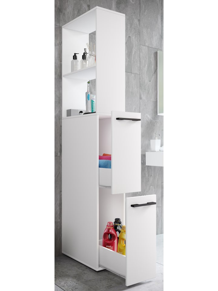 VCM  Holz Badmöbel Nischenschrank Schublade Sadilo XL in Weiß günstig kaufen onesize