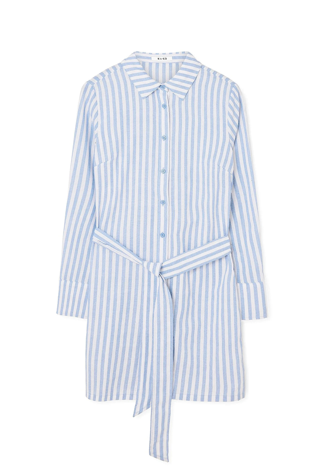 Gestreiftes Mini-Hemdkleid