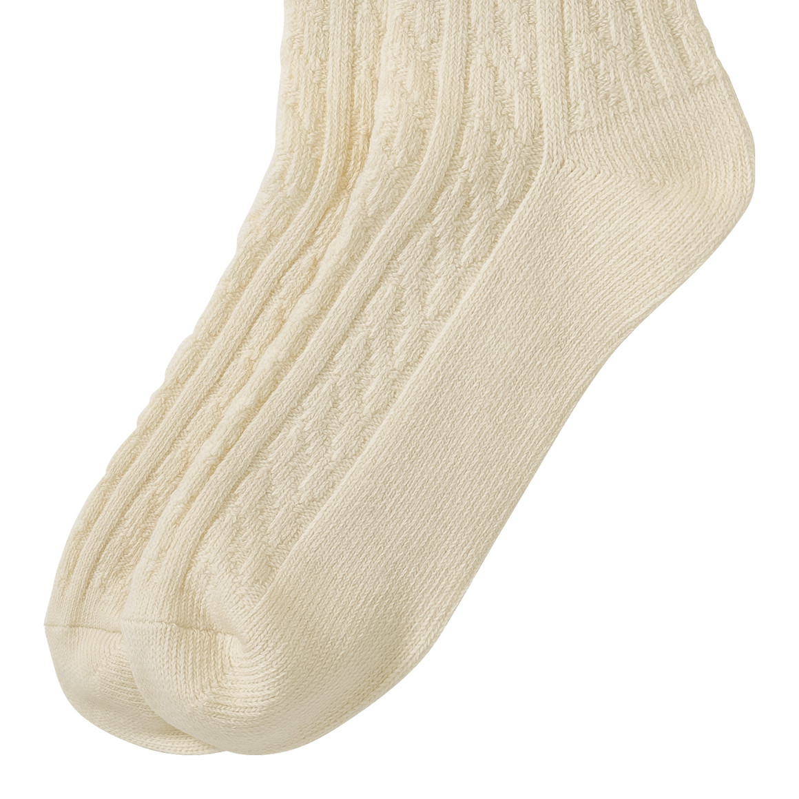 1 Paar Herren Socken mit Zopfmuster