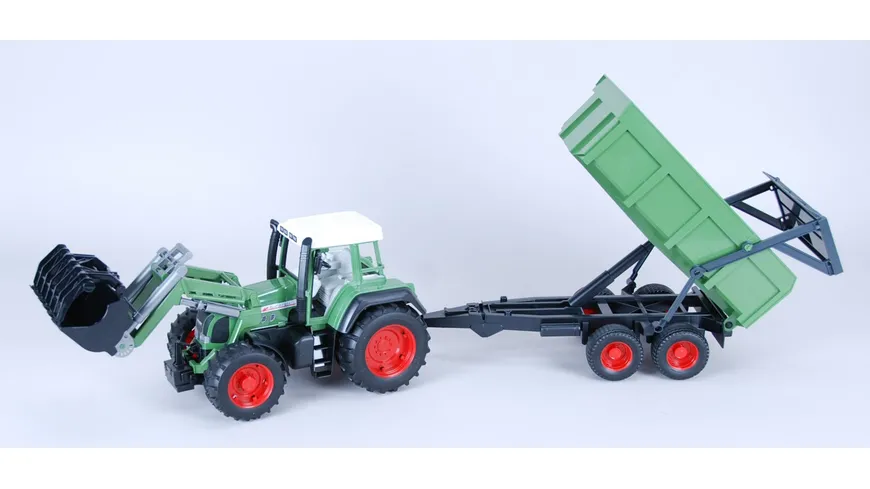 BRUDER - Fendt Favorit 926 Vario mit Frontlader und Wannenkippanhänger 01169
