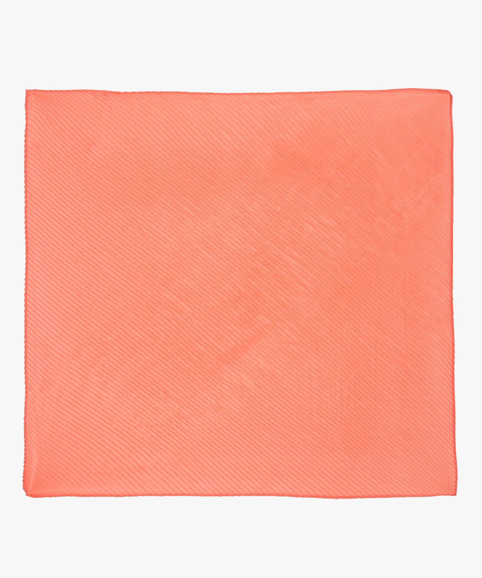 Foulard femme en maille gaufrée rose | GEMO