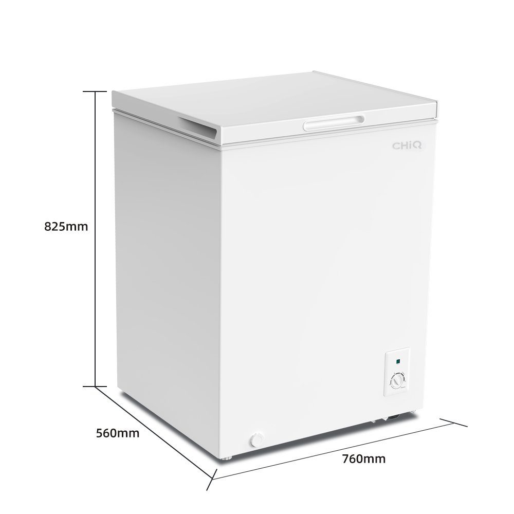 CHiQ Gefrierschrank CCF142DB, 83.5 cm hoch, 63.5 cm breit, 12 Jahre Garantie auf den Kompressor