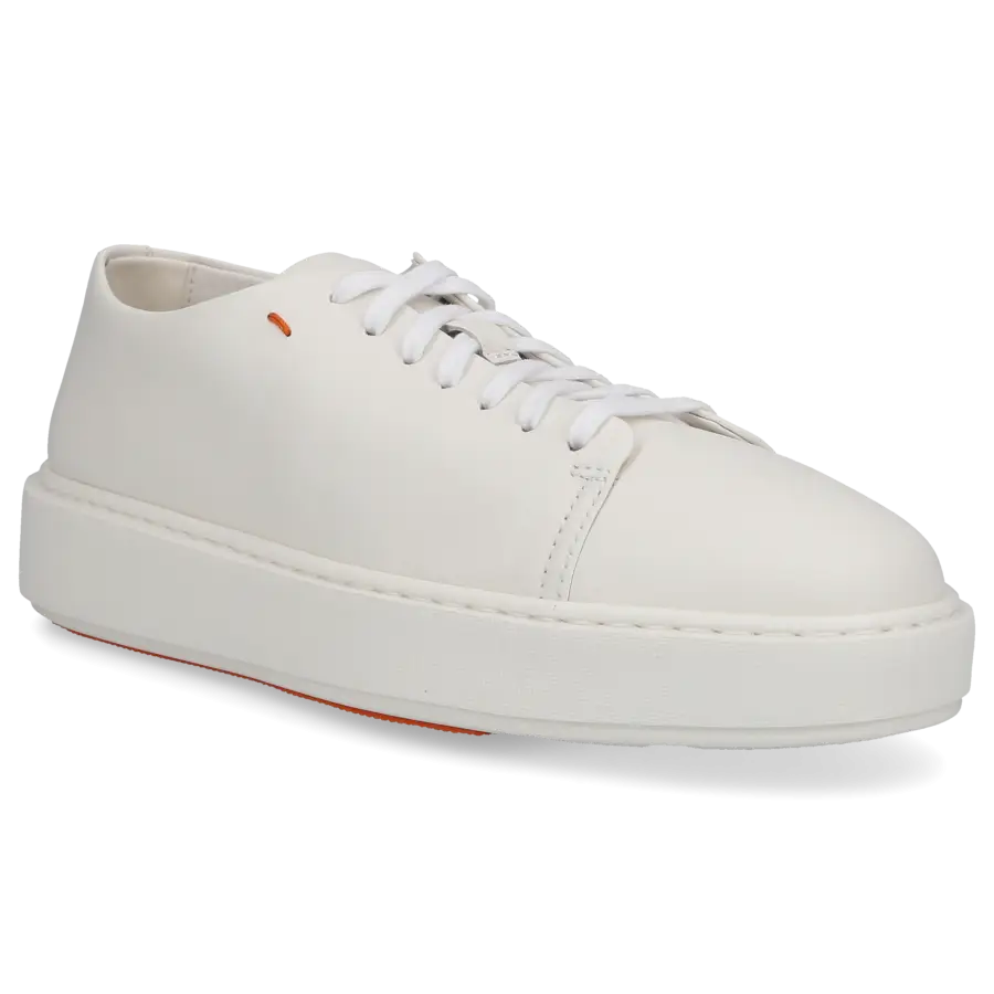 Santoni - Sneaker low 60994 Nappaleder - weiß