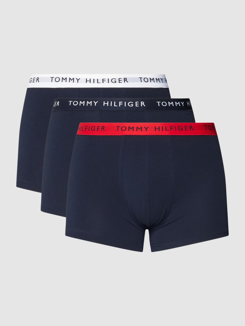 Trunks mit Logo-Stitching im 3er-Pack in marineblau