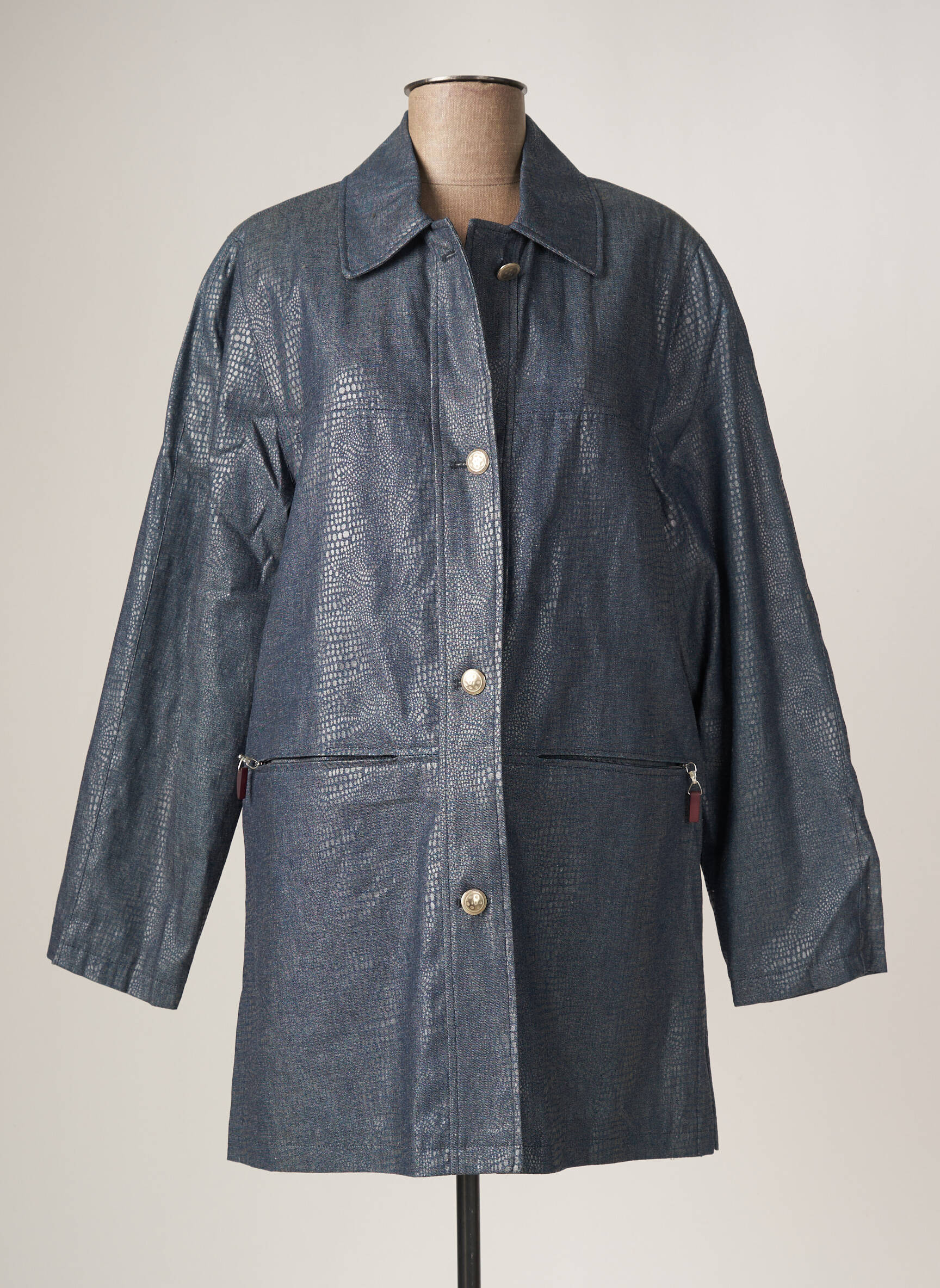 C Missaro Manteaux Longs Femme couleur bleu