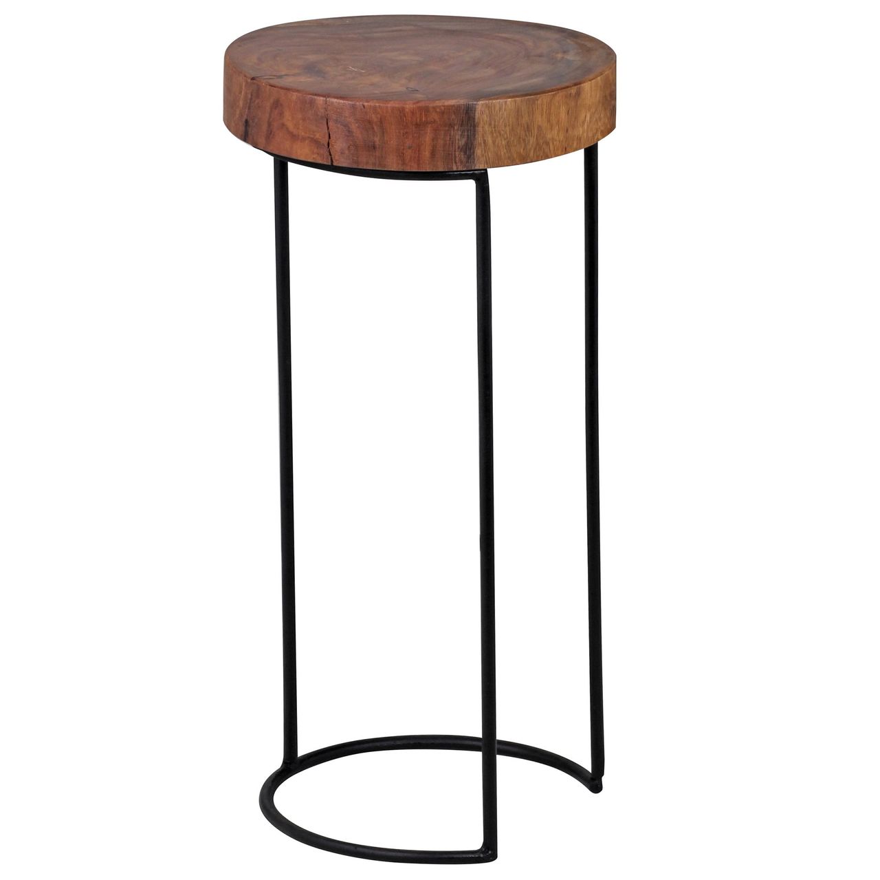Wohnling Massivholz Sheesham Beistelltisch 28 x 28 x 55 cm